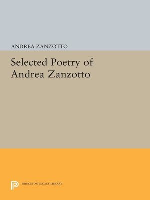 cover image of Selected Poetry of Andrea Zanzotto